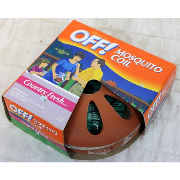 OFF Mosquito Coil Terra Cotta Clay Pot 4 Refills Country Fresh Scent - Picture 1 of 6